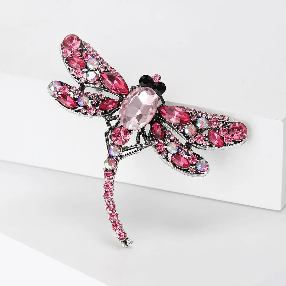 Dragonfly Brooch with Crystal Accents for Women — feature 13