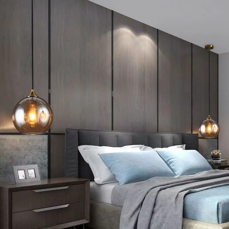Modern Glass Ball Chandelier for Bedroom or Restaurant - Image 5
