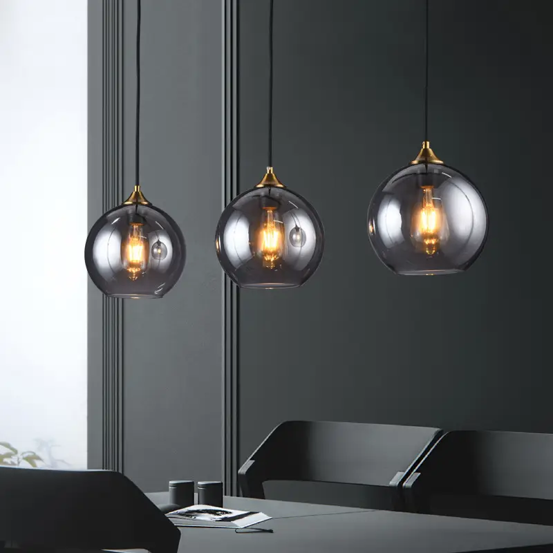 Modern Glass Ball Chandelier for Bedroom or Restaurant - Image 7