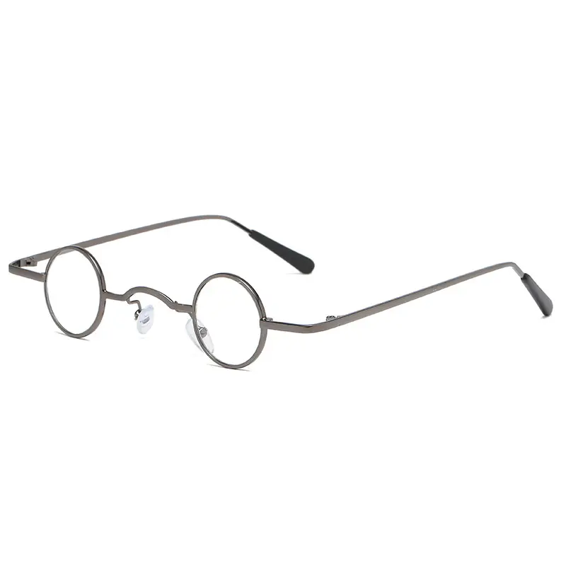 Steampunk Retro Mini Sunglasses Yellow Round Frame - Image 8