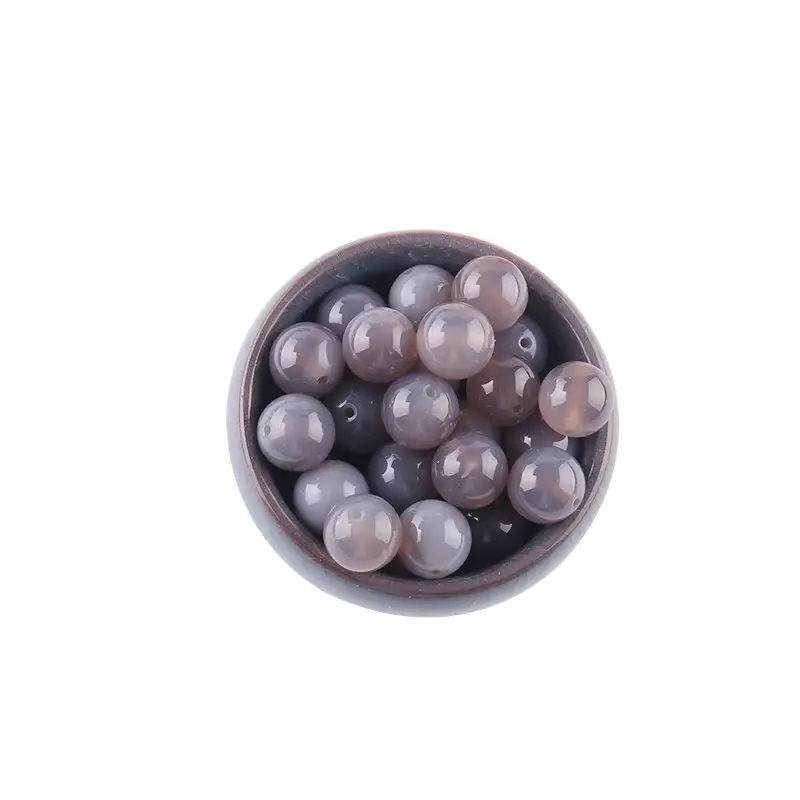 Handmade Five-Color Agate Beads Bracelet Earrings Hairpin Jewelry