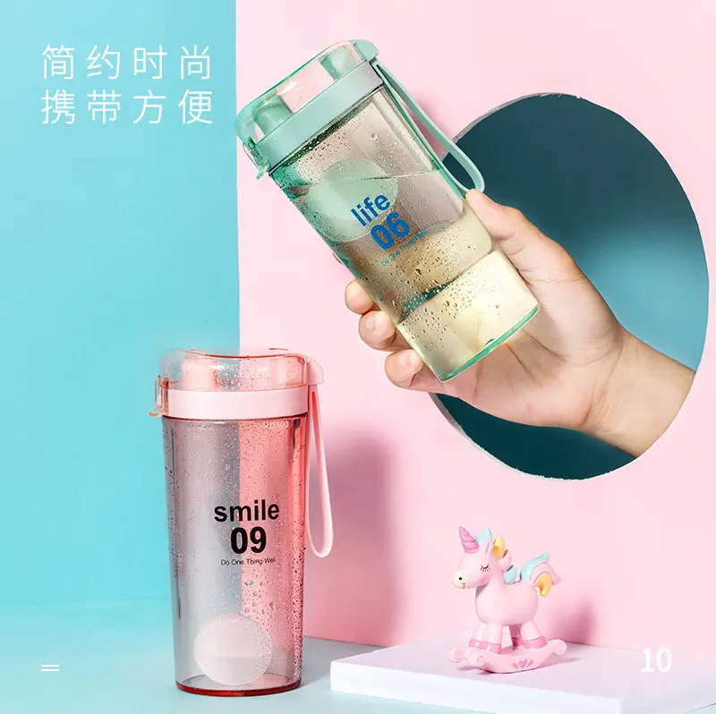Fuquan Water Cup 400ml Transparent Plastic Cup - Image 8
