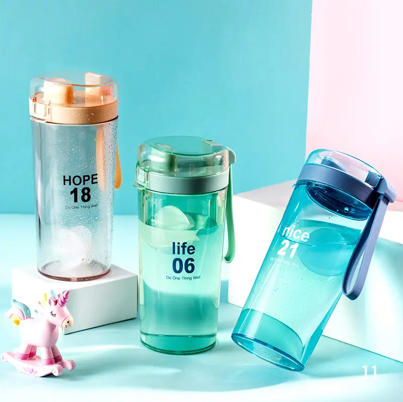 Fuquan Water Cup 400ml Transparent Plastic Cup - Image 9