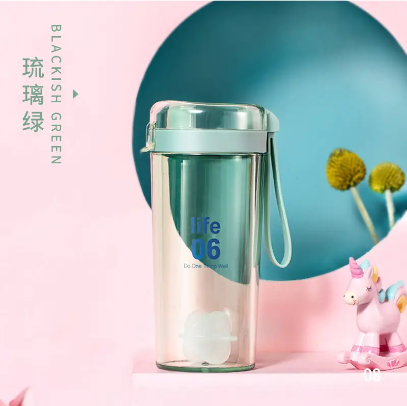Fuquan Water Cup 400ml Transparent Plastic Cup - Image 2