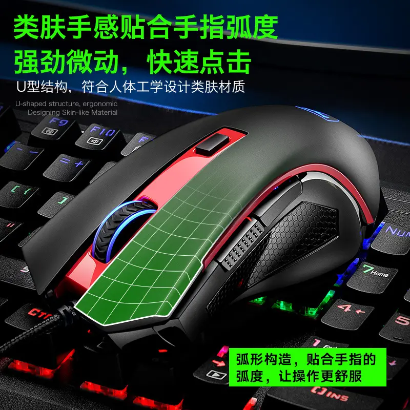 ET Cross-Border Gaming Mouse Wired E-Sports Desktop