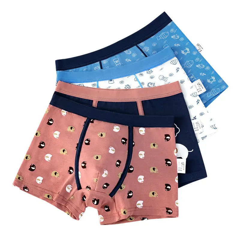 2-4 Boys Cotton Boxer Briefs Cartoon Antibacterial - Image 34