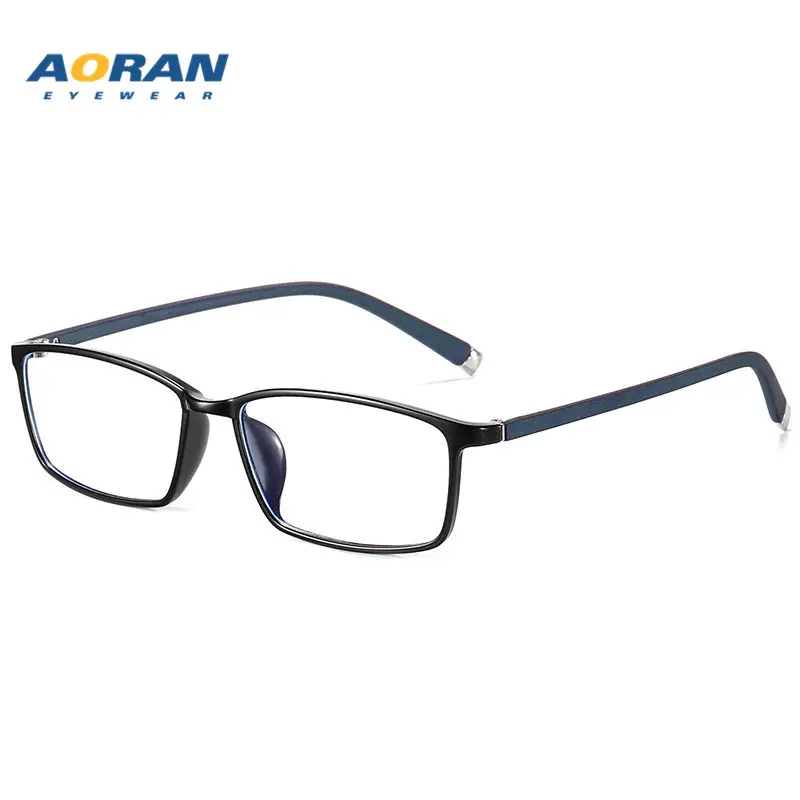 Men's Black Box Frame Glasses TR90