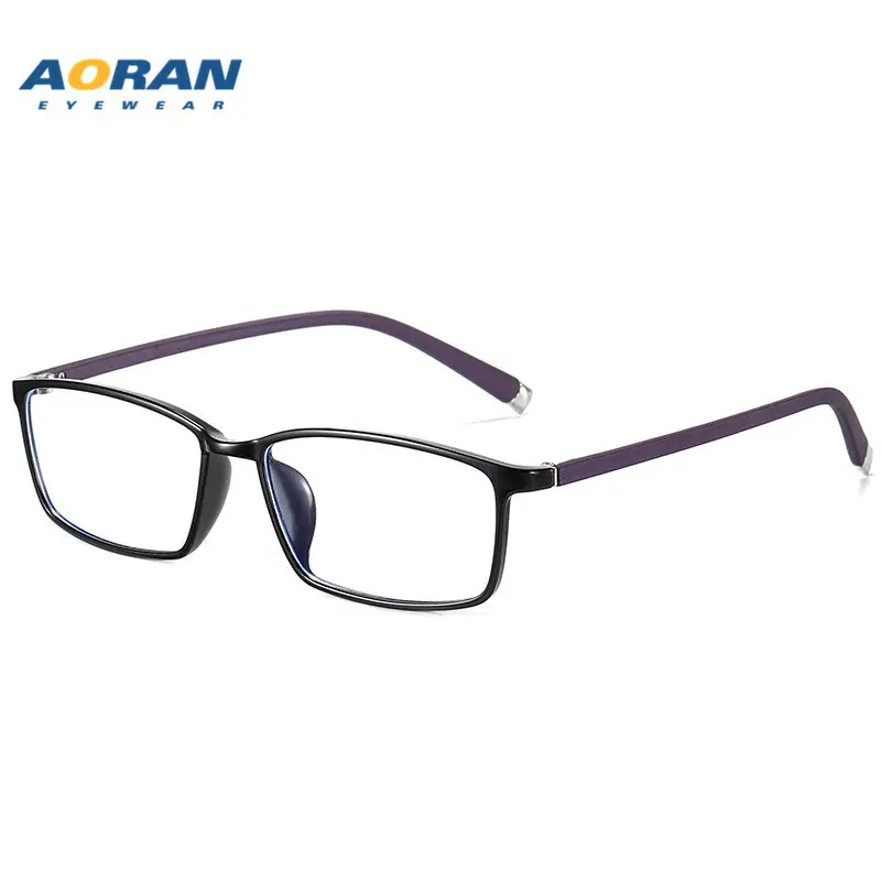 Men's Black Box Frame Glasses TR90
