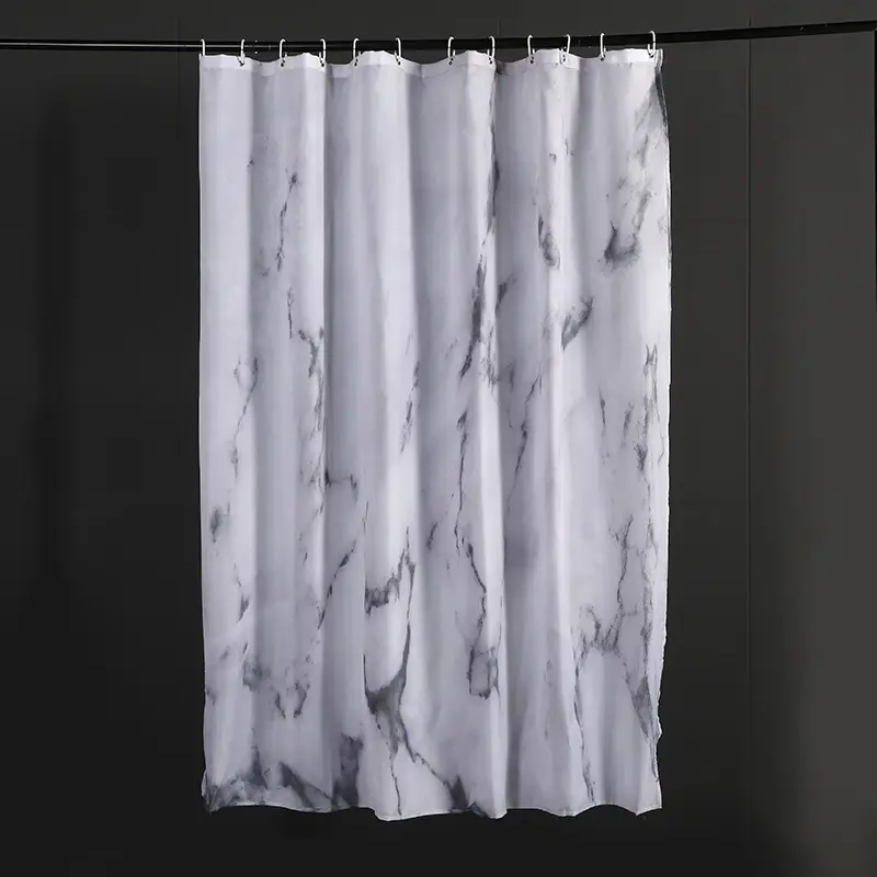 Full-Pattern Marble Shower Curtain Waterproof New Model - Image 6