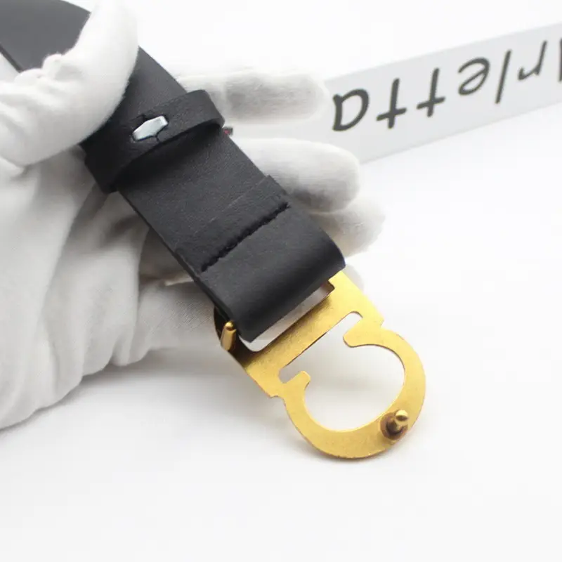 Black European Cd Buckle Belt for Women - Image 4