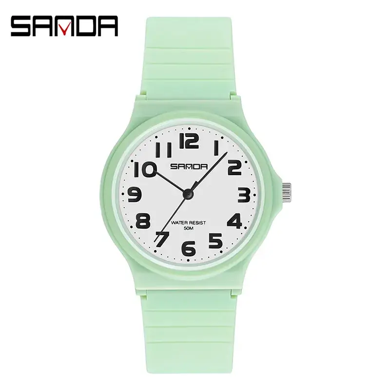 Sanda Black Silicone Kids Watch with Analog Display - Image 5