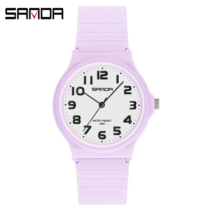 Sanda Black Silicone Kids Watch with Analog Display - Image 7