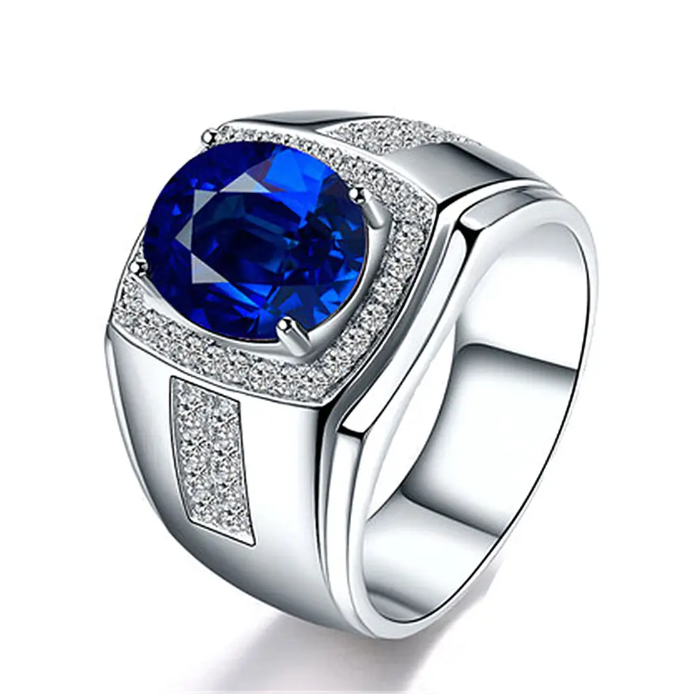 Luxury Rose Gold Sapphire Ring with Crystal Clasp — feature 3