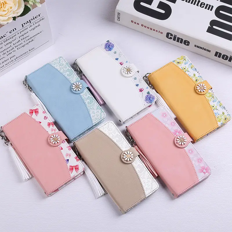 Yellow Leather Tassel Phone Case for Samsung Galaxy S23