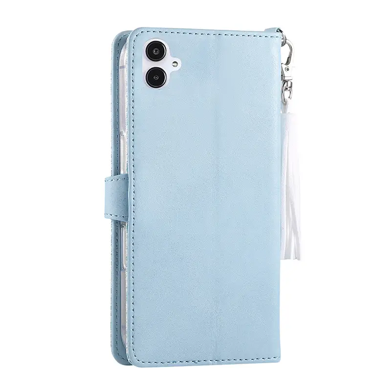 Yellow Leather Tassel Phone Case for Samsung Galaxy S23