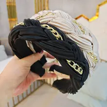 Korean-style Houndstooth Hairband for Women — feature 3