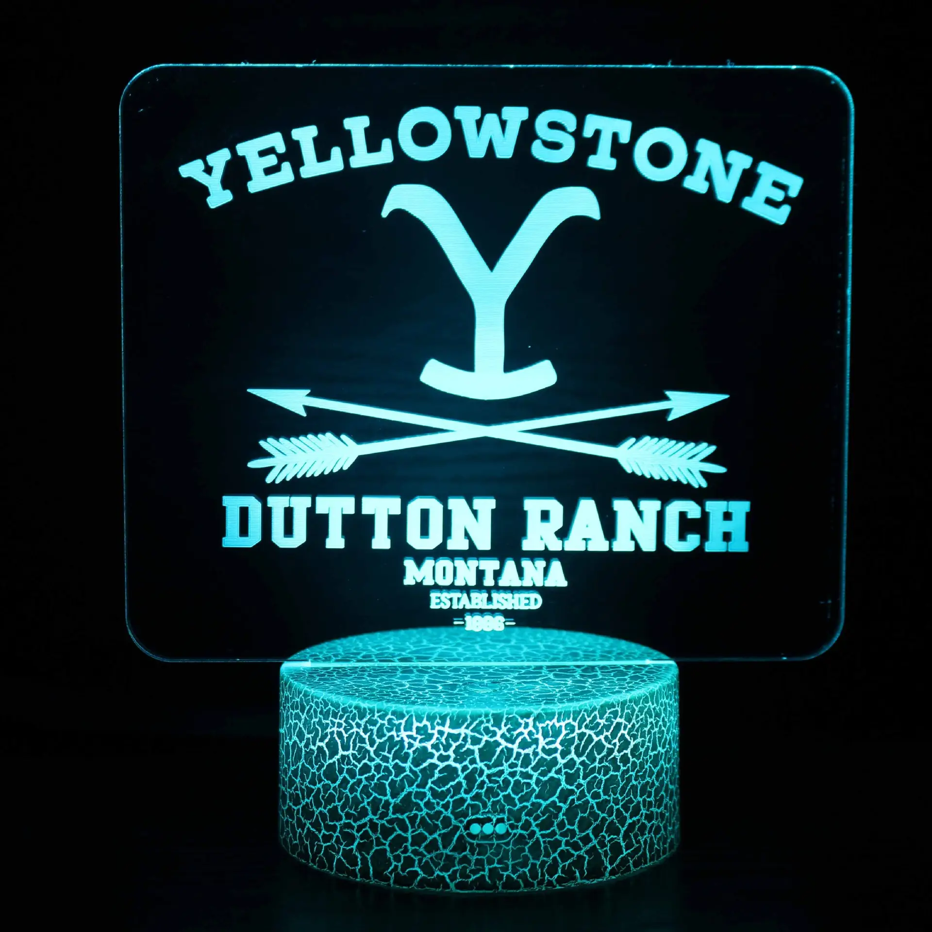 Yellowstone Dutton Ranch Mountain Montana LED Night Lamp - Image 9