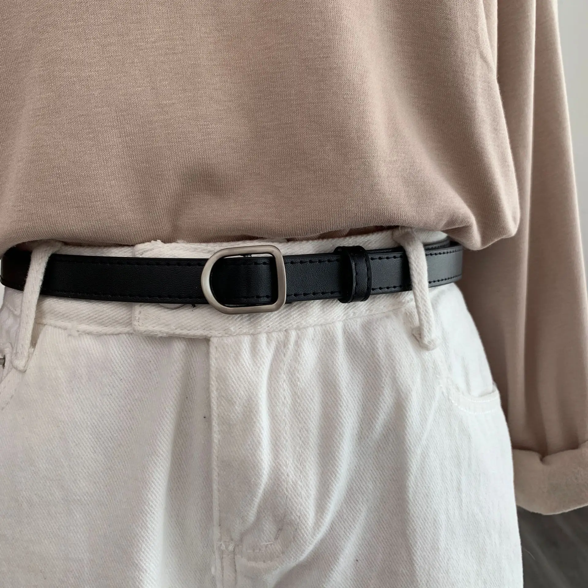Wholesale Spot Retro Belts for Men Women Brown Adjustable Belt - Image 4