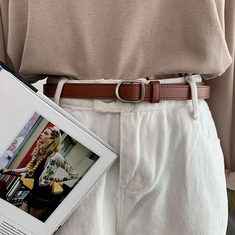 Wholesale Spot Retro Belts for Men Women Brown Adjustable Belt - Image 6