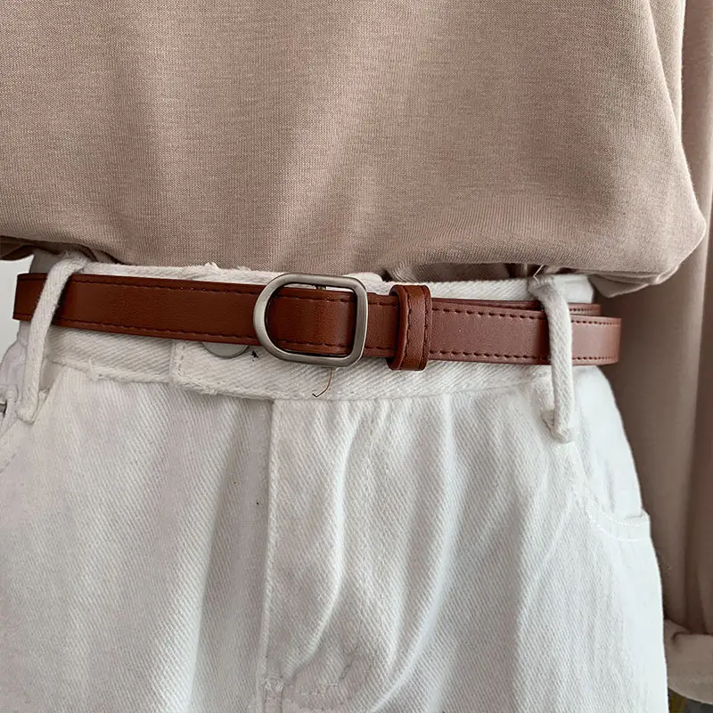 Wholesale Spot Retro Belts for Men Women Brown Adjustable Belt - Image 3