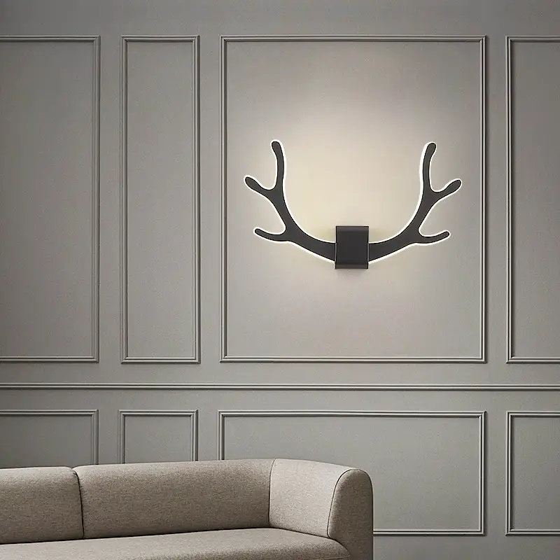 Modern Deer Antler Wall Lamp 66cm LED White - Image 4