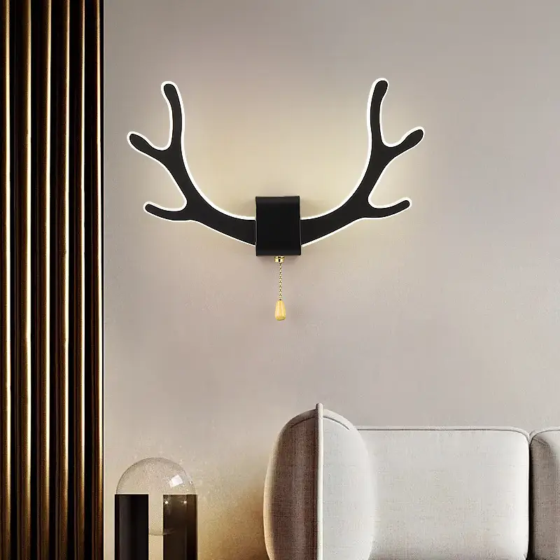 Modern Deer Antler Wall Lamp 66cm LED White - Image 5