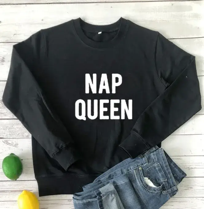 Nap Queen Printed Cotton Round Neck Sweatshirt