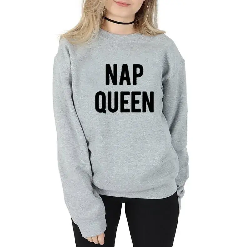 Nap Queen Printed Cotton Round Neck Sweatshirt