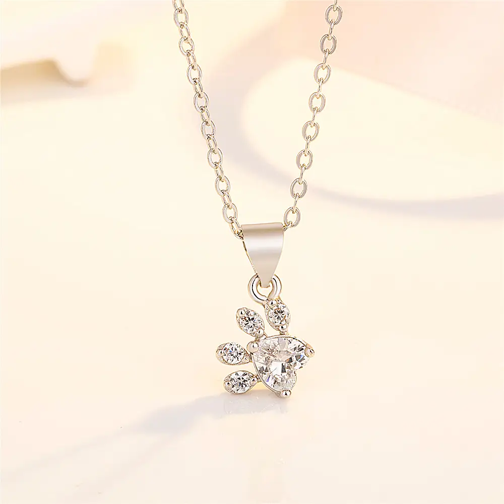 Platinum Zircon Claw Bracelet Set for Women — feature 10