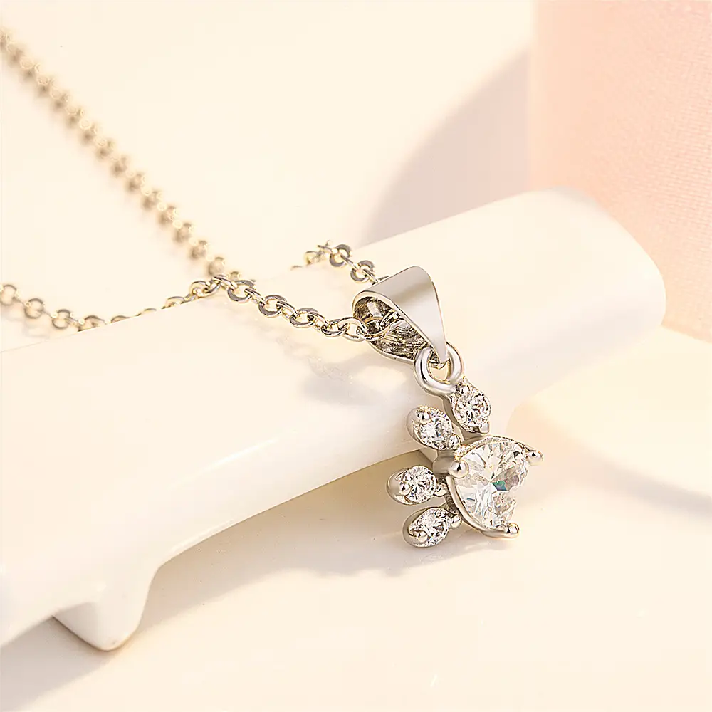 Platinum Zircon Claw Bracelet Set for Women — feature 8