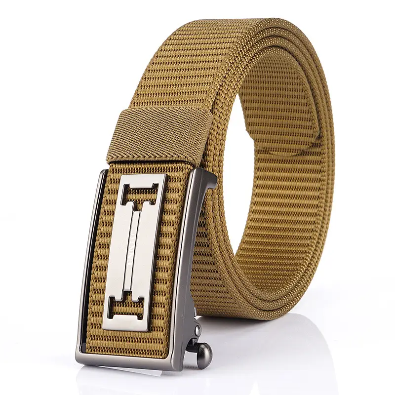 Men's Black Nylon Belt with Automatic Buckle - Image 10