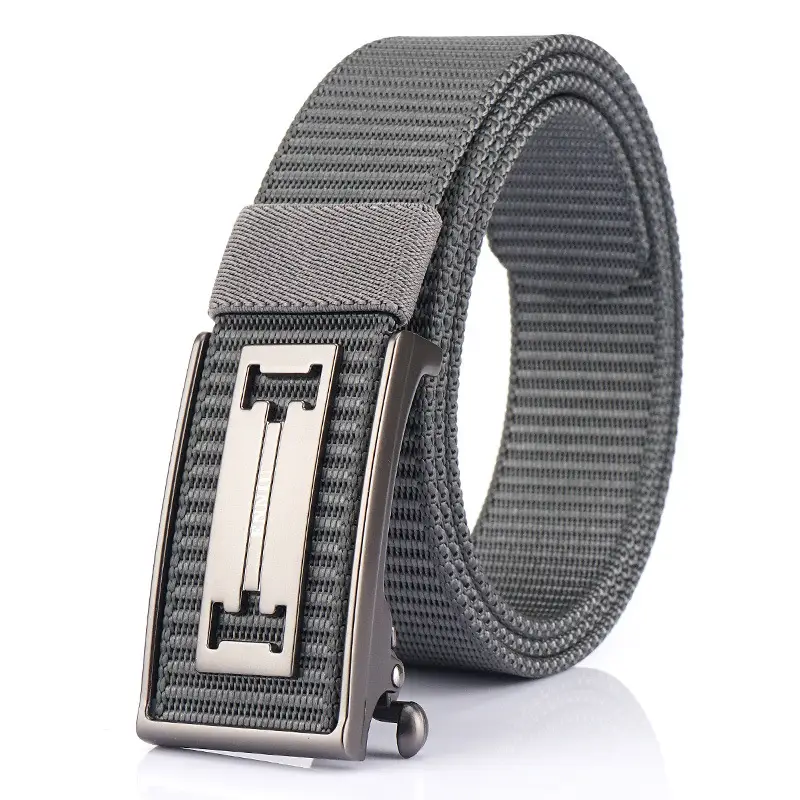 Men's Black Nylon Belt with Automatic Buckle - Image 12