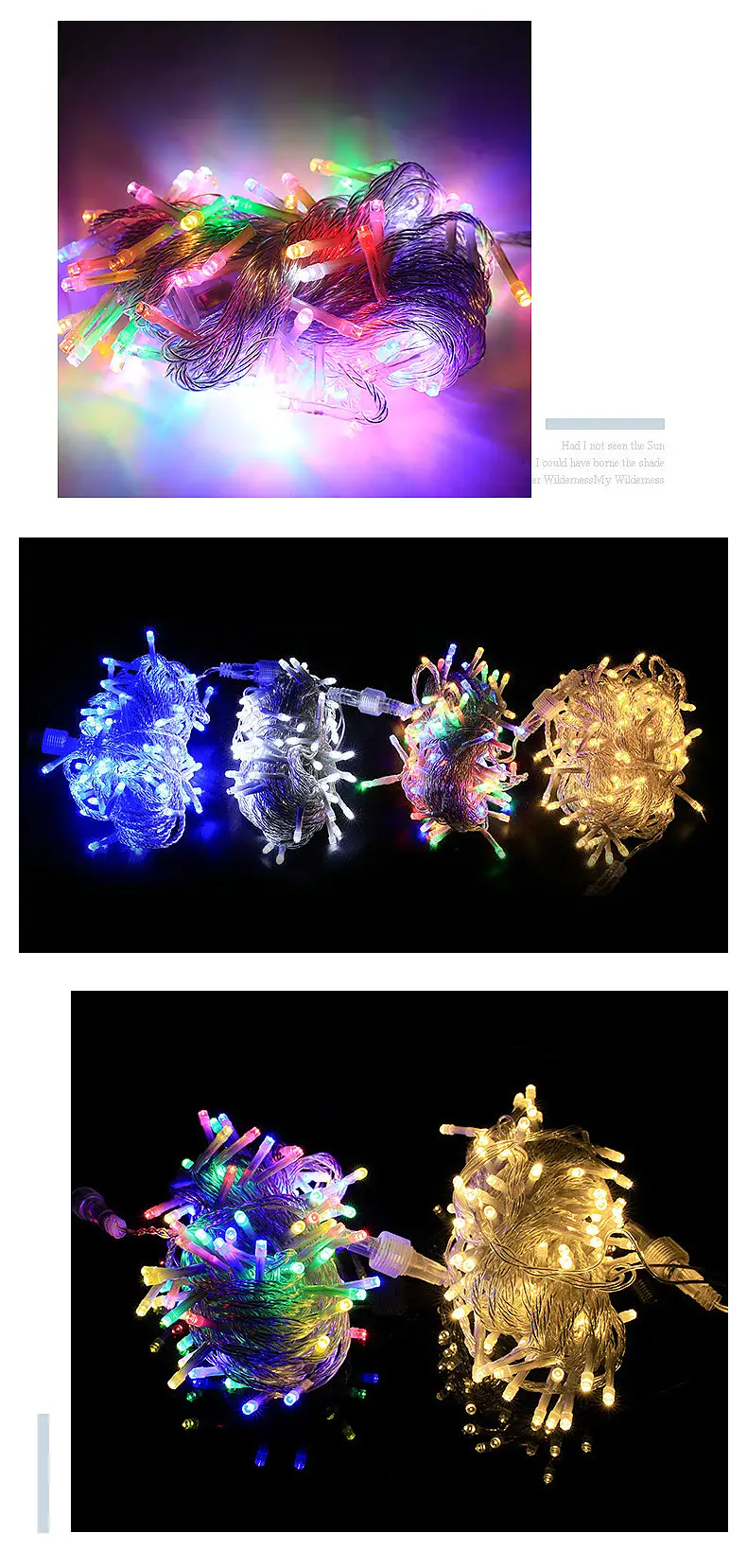 24V Colored LED String Lights Full of Stars Waterproof — feature 18