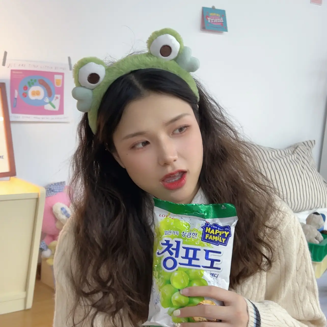 Green Frog Hair Band for Girls Love — feature 6