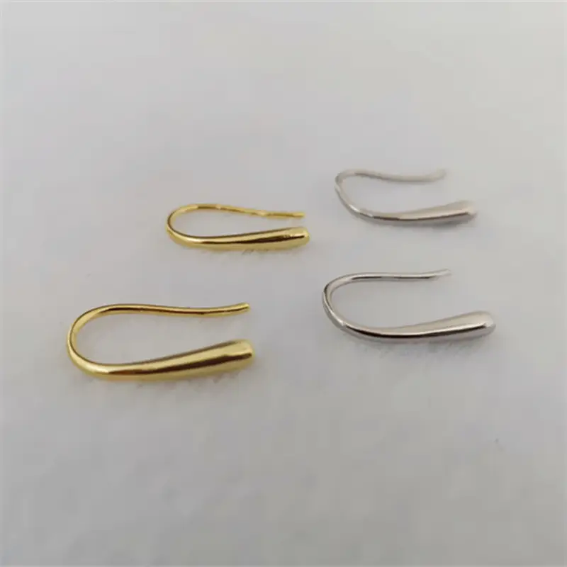 S925 Gold Drop Earrings Hook Design - Image 4