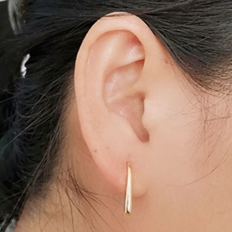 S925 Gold Drop Earrings Hook Design - Image 7