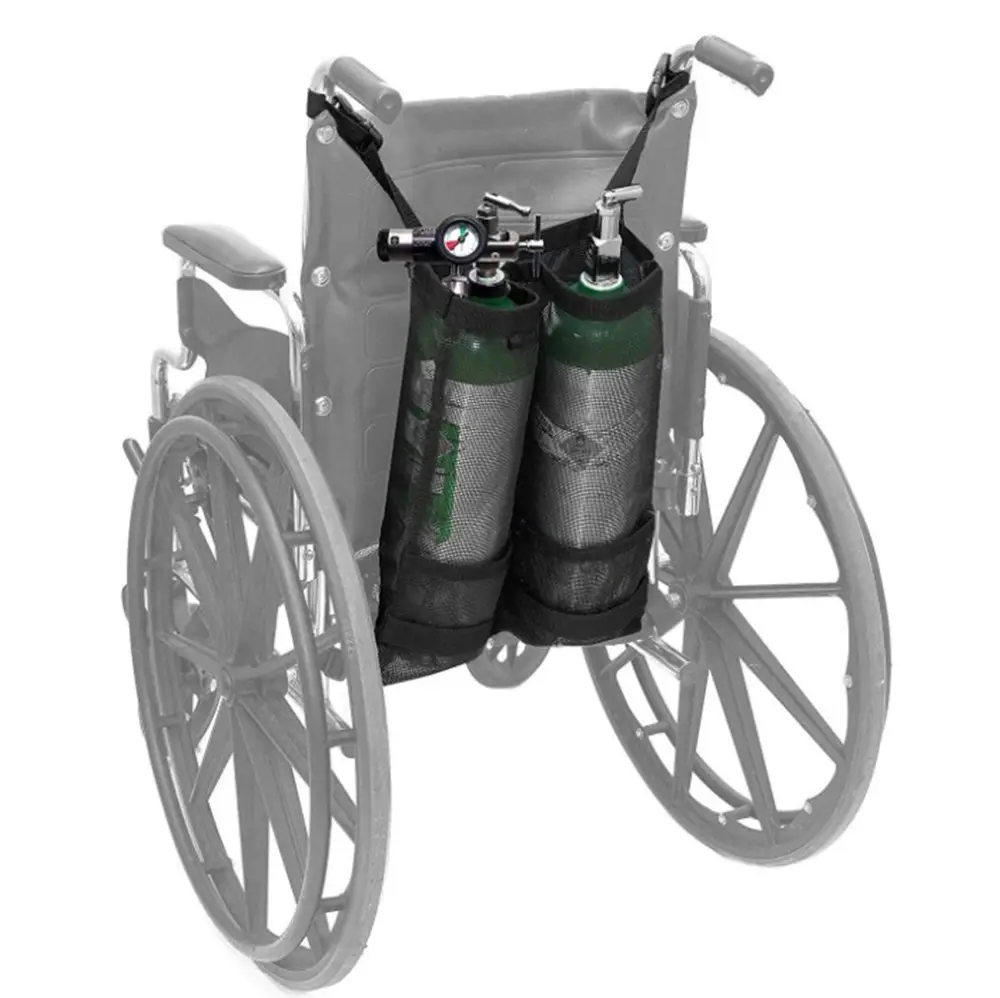 Medical Oxygen Cylinder Hanging Bag for Wheelchair Storage - Image 2