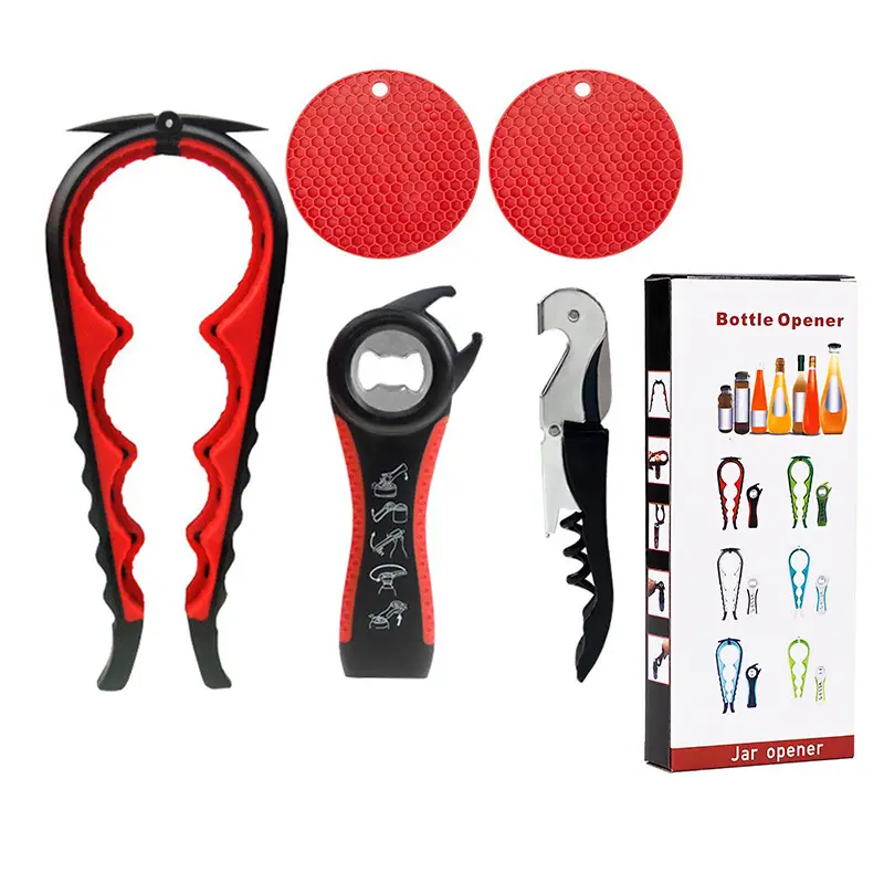New five-piece black and red