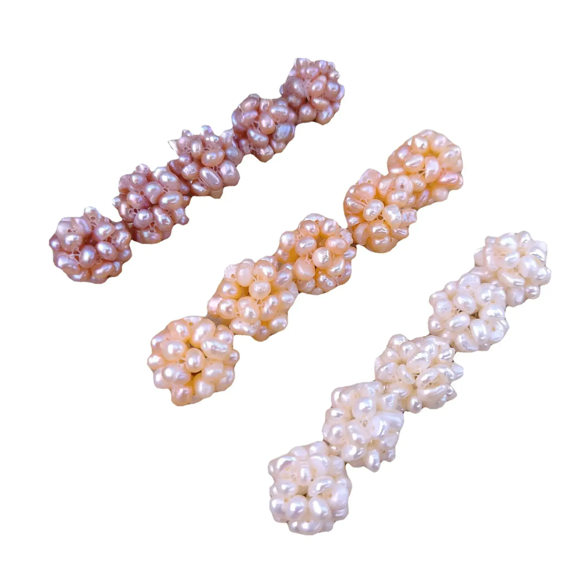 Wholesale Handwoven Pearl Ball Earrings for Women - Image 8