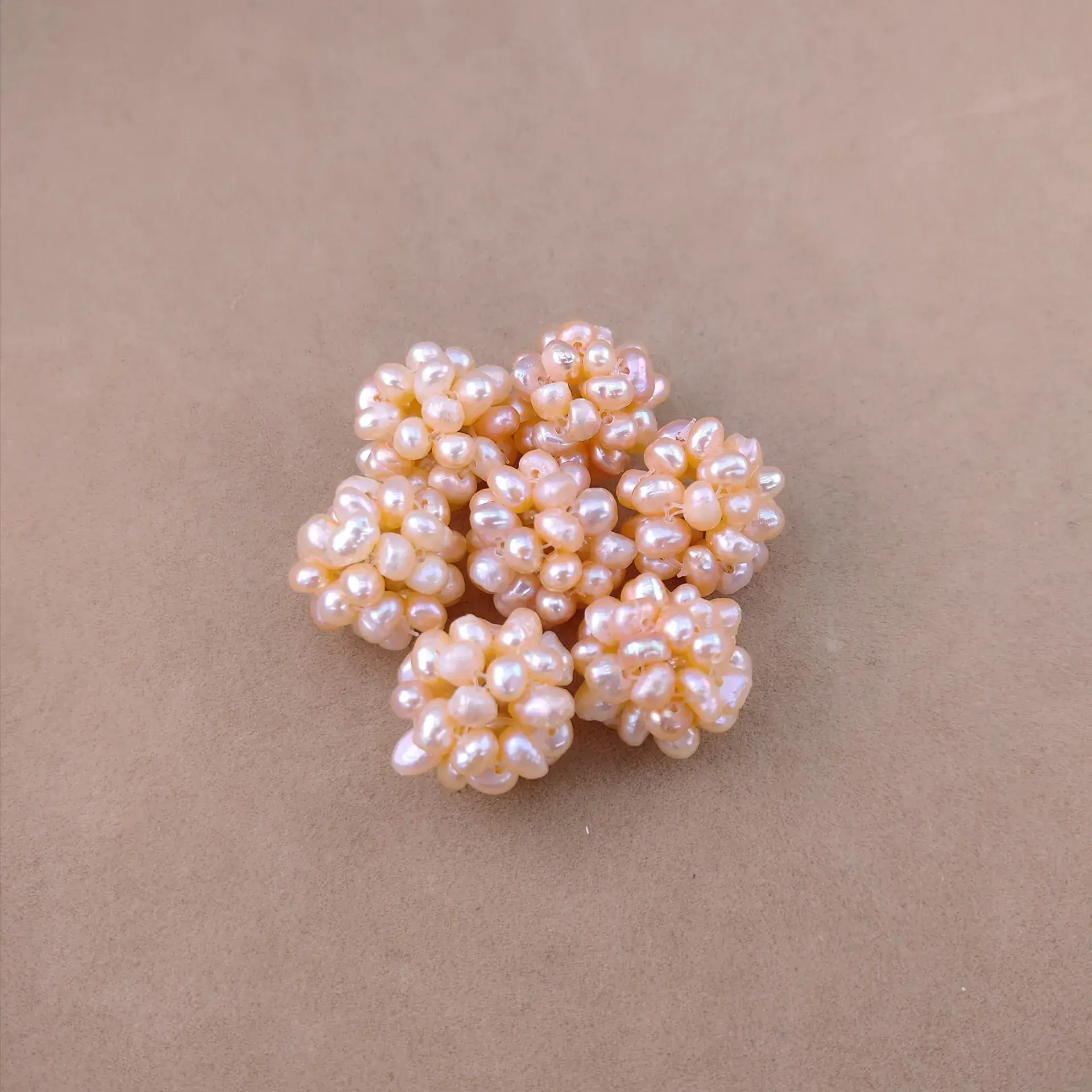 Wholesale Handwoven Pearl Ball Earrings for Women - Image 2