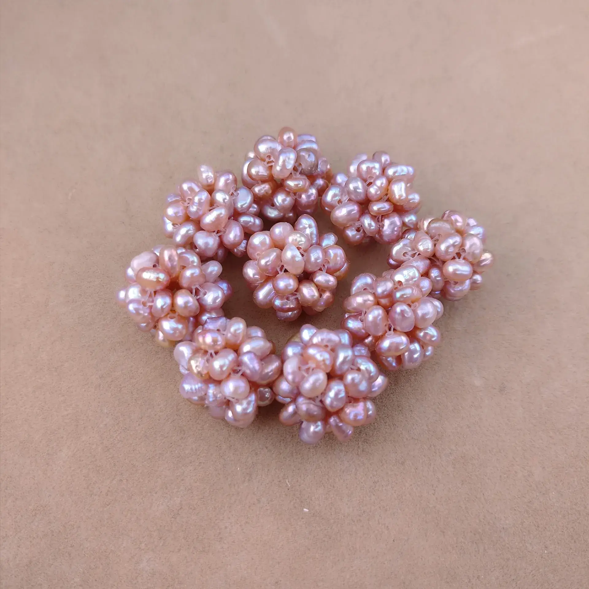 Wholesale Handwoven Pearl Ball Earrings for Women - Image 3