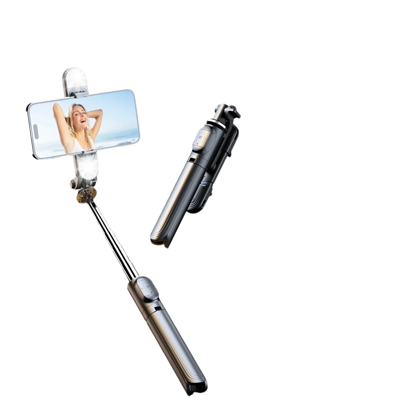 360-Degree Bluetooth Selfie Stick White