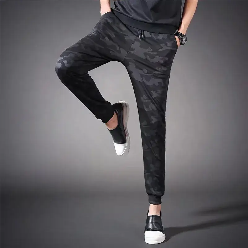 Fleece Lined Warm Pants for Men Ankle-Tied Harem Style - Image 3