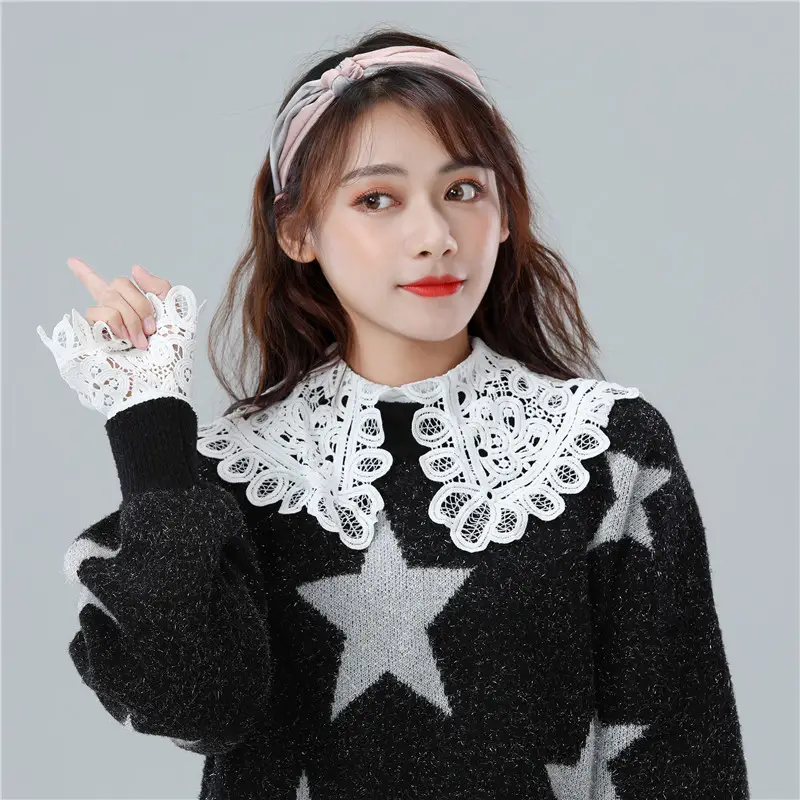 White Lace Cuff Accessory for Women — feature 10