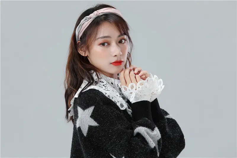 White Lace Cuff Accessory for Women — feature 11