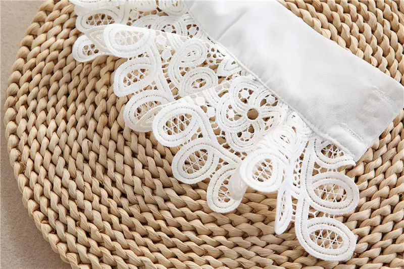 White Lace Cuff Accessory for Women — feature 7