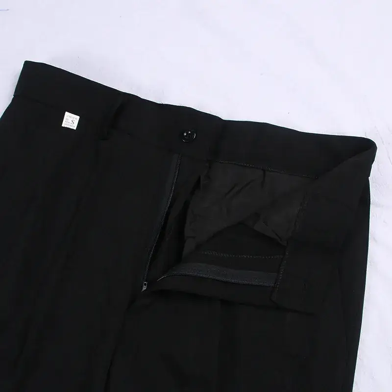 Black Japanese College Uniform Student Suit Pants - Image 7