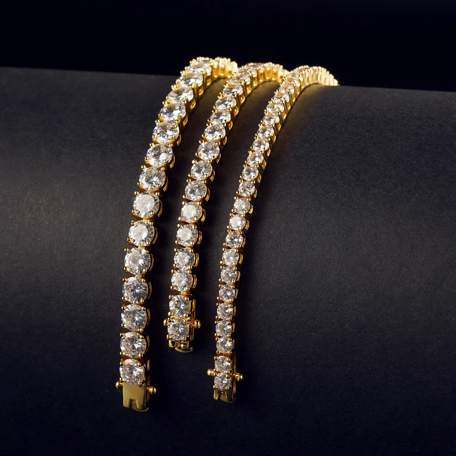 European & American Hip-Hop Tennis Bracelet 3mm 4mm 5mm Single Row Diamond Copper Micro-Paved Zircon - Image 3