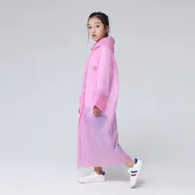 Children's Grey Raincoat Poncho Set EVA Hooded Coat — feature 3