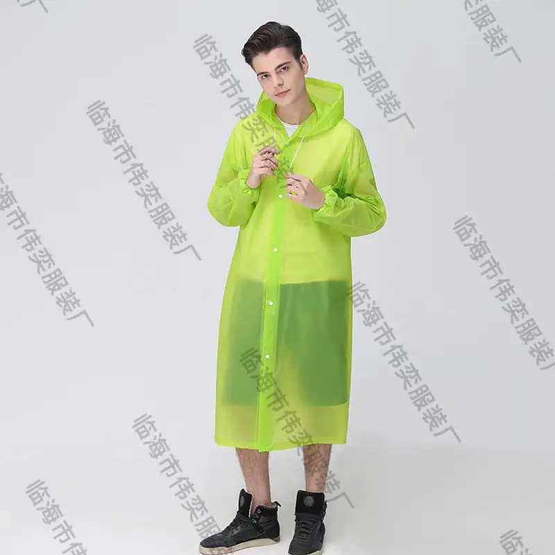 Blue Heavyweight Raincoat Poncho for Men - Image 11